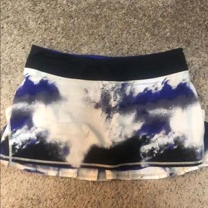 Lululemon skirt skort size 10 blue black